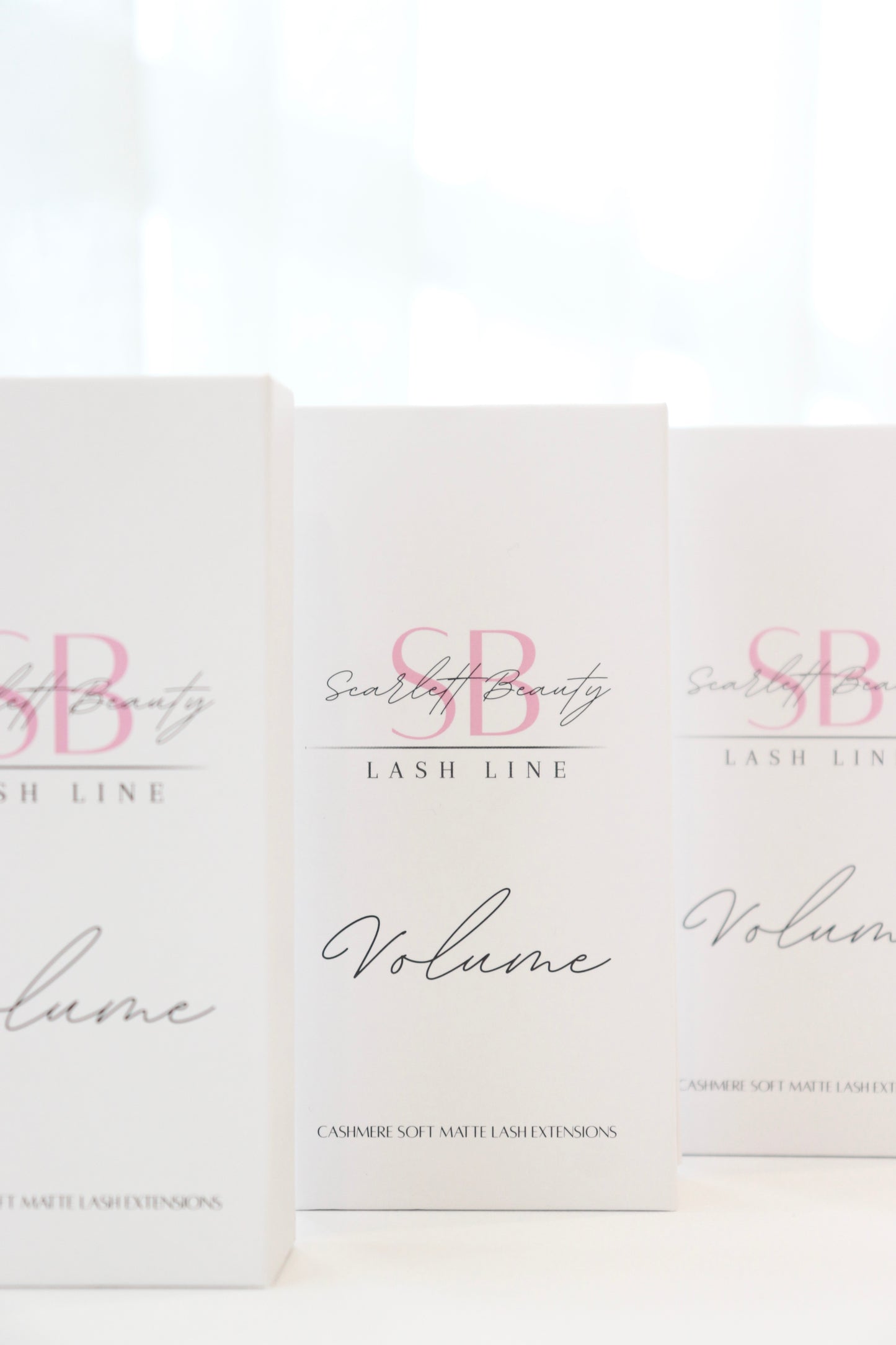 Scarlett Beauty Volume Cashmere Lash Extensions Trays- matte black cashmere lashes for handmade volume and custom sets for professional lash artists