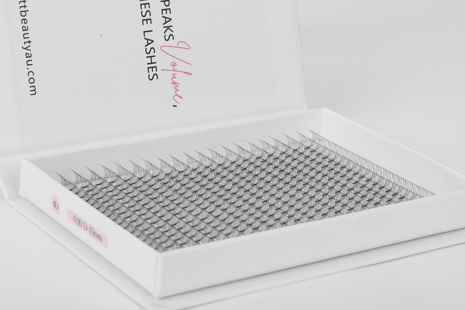 Scarlett Beauty 4D premade lash extension XL Trays ultra soft cashmere, Korean PBT fibre lashes for professional lash artists.