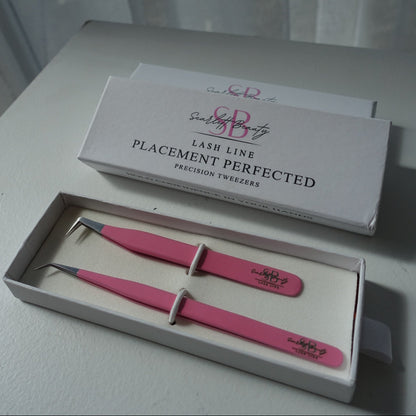 45° Isolation Tweezer- Pink