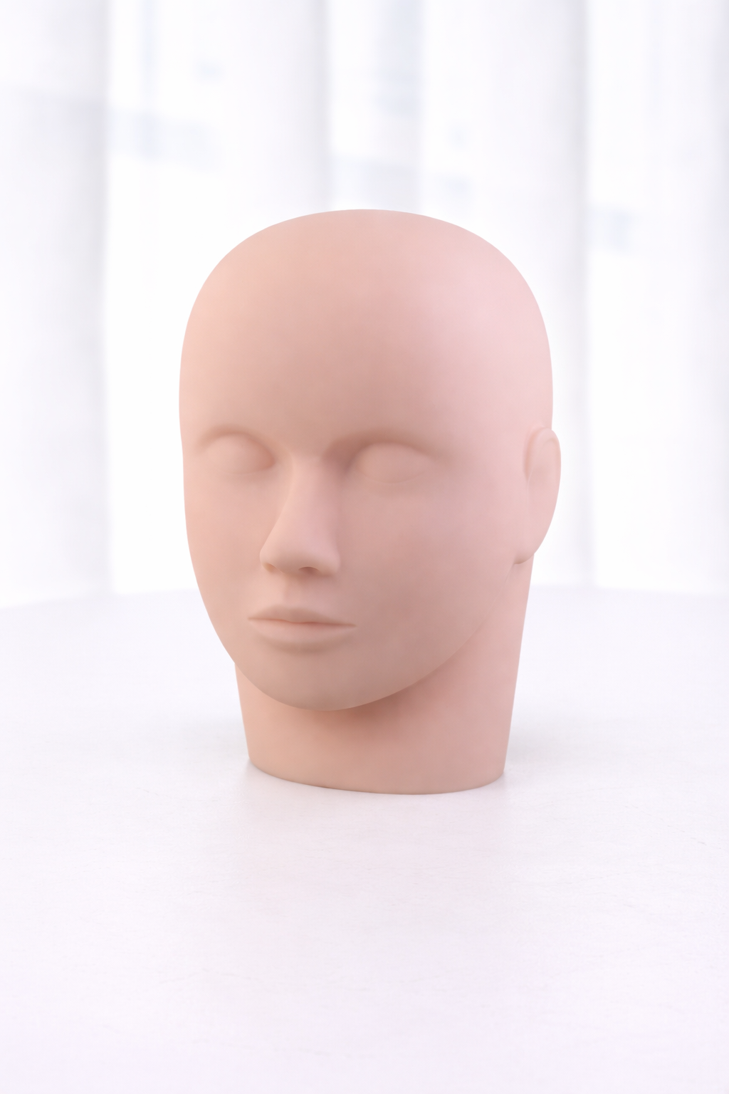 The Lash Training Mannequin Head is designed to help lash artists practice and perfect their technique before working on live clients.