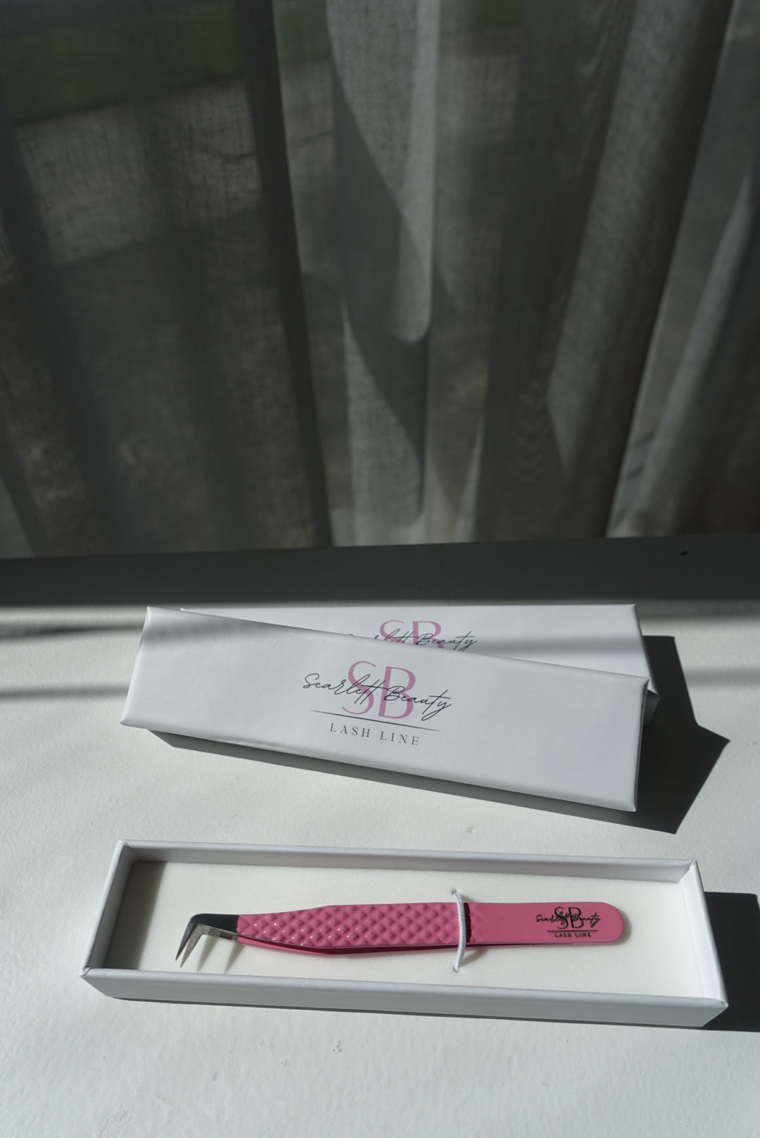 Diamond Grip Boot Tweezer -Pink