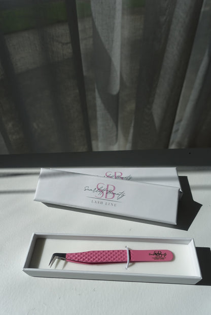 Diamond Grip Boot Tweezer -Pink