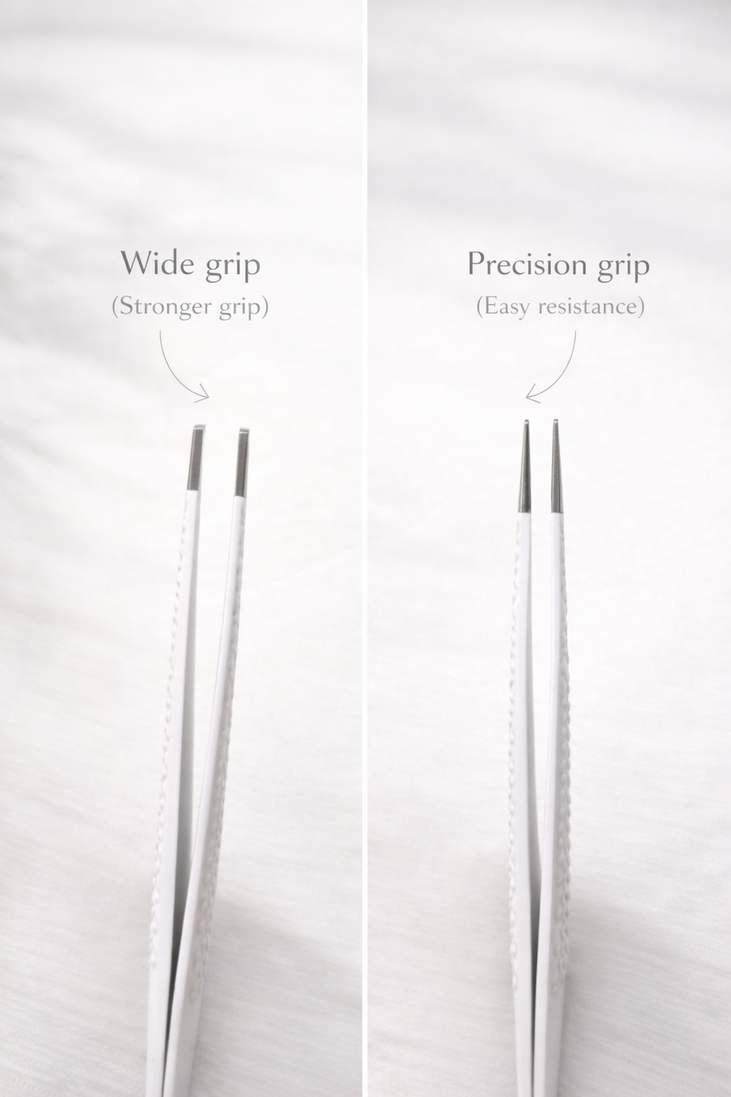 Wide Grip Boot Tweezer- White