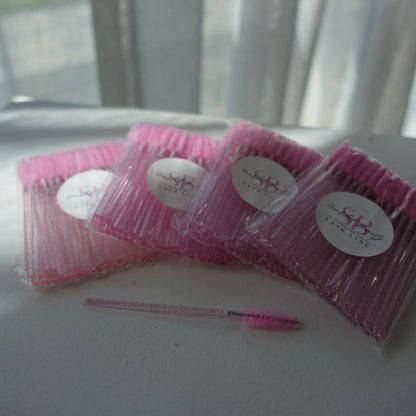 Lash Wands are an essential tool for lash artists and clients, designed to gently brush and maintain lash extensions.