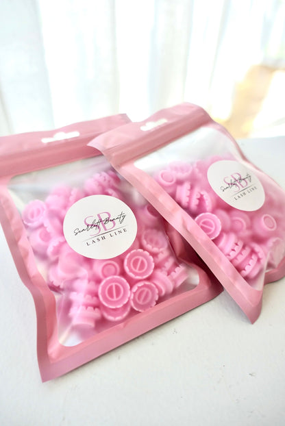 Blossom Cups are specially designed adhesive cups that help maintain glue freshness while creating the perfect surface for volume fan pickup.