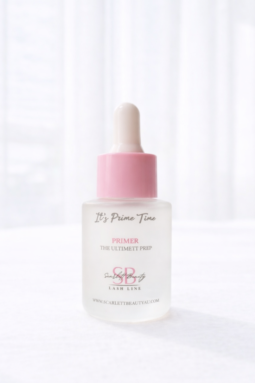 professional lash extension primer for cleaning natural lashes before application