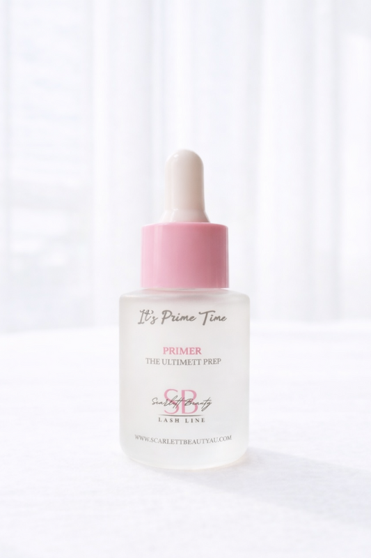 professional lash extension primer for cleaning natural lashes before application