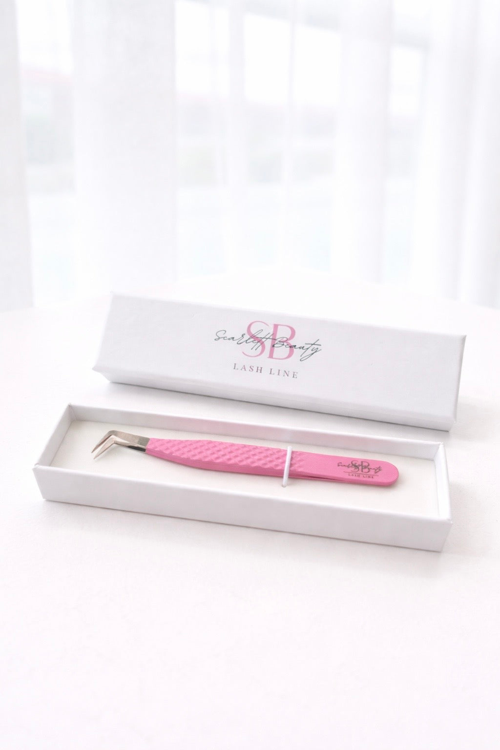 Diamond Grip Boot Tweezer -Pink