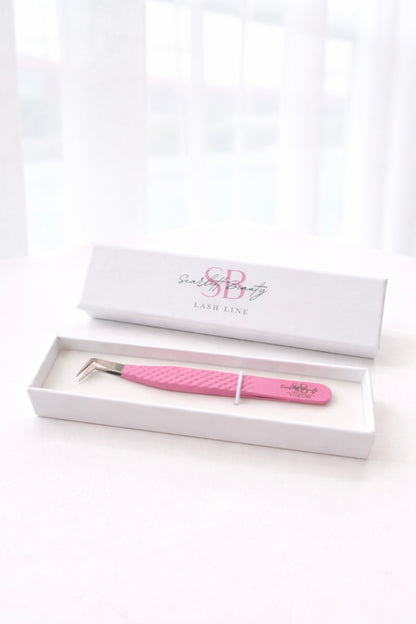Diamond Grip Boot Tweezer -Pink
