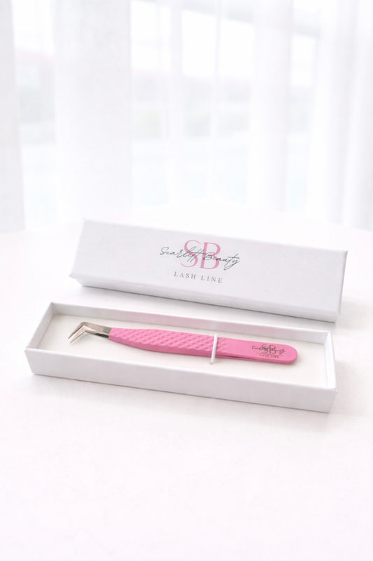 Diamond Grip Boot Tweezer -Pink