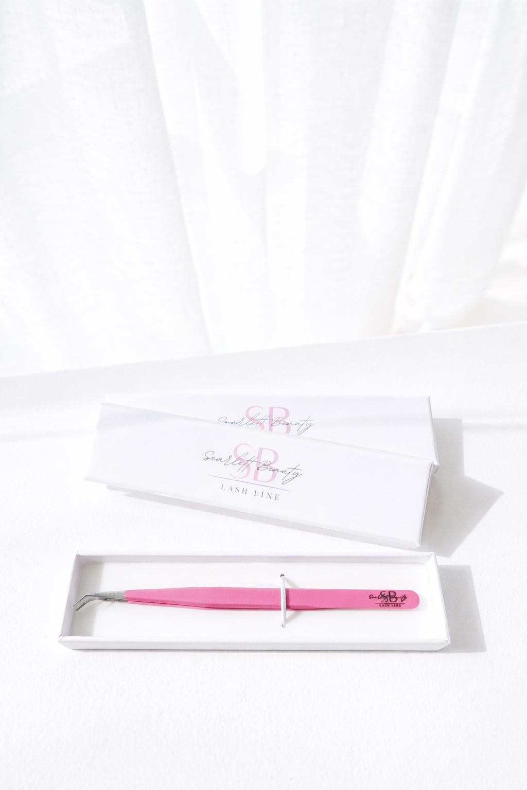 45° Isolation Tweezer- Pink