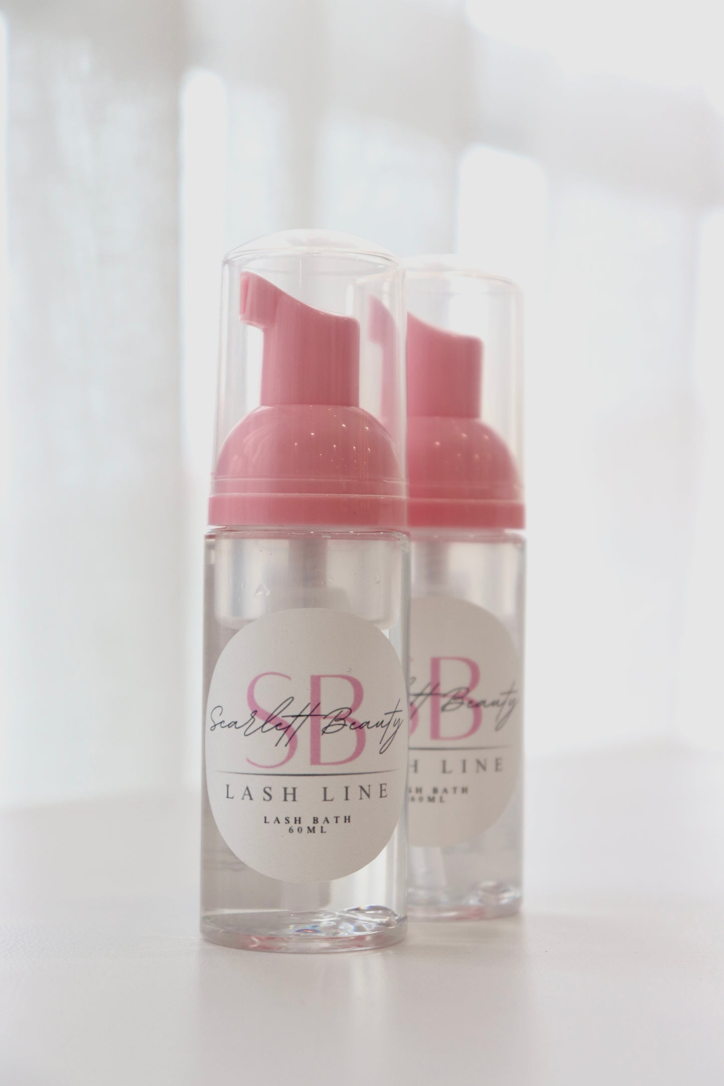 Scarlett Beauty Foam Lash Cleanser- gentle eyelash extension cleanser for removing makeup, oil and buildup.