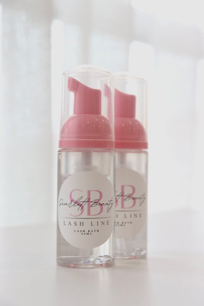 Scarlett Beauty Foam Lash Cleanser- gentle eyelash extension cleanser for removing makeup, oil and buildup.