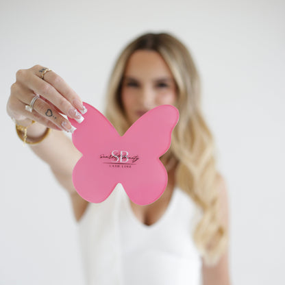 butterfly lash tile for organising lash extension strips during application