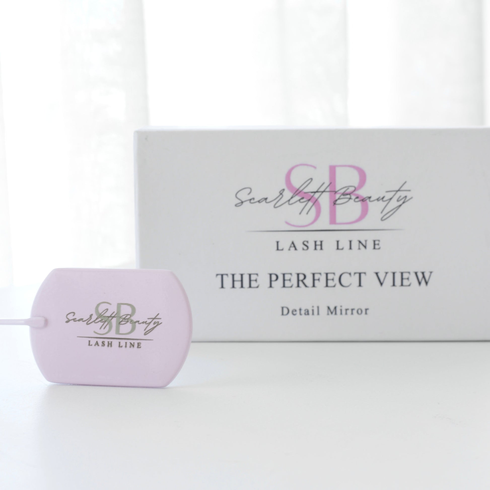 Scarlett Beauty inspection mirror for checking eyelash extensions 