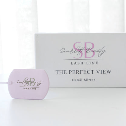 Scarlett Beauty inspection mirror for checking eyelash extensions 
