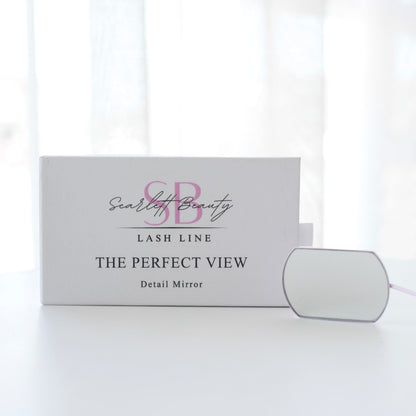 Scarlett Beauty inspection mirror for checking eyelash extensions 